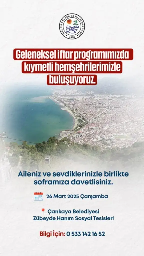 Geleneksel iftar programı